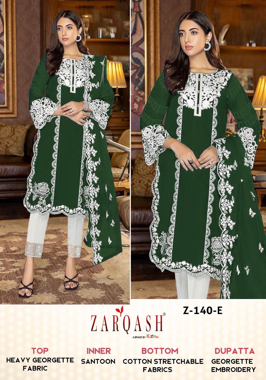 Zarqash Z 140 Readymade Designer Georgette Pakistani Suits
